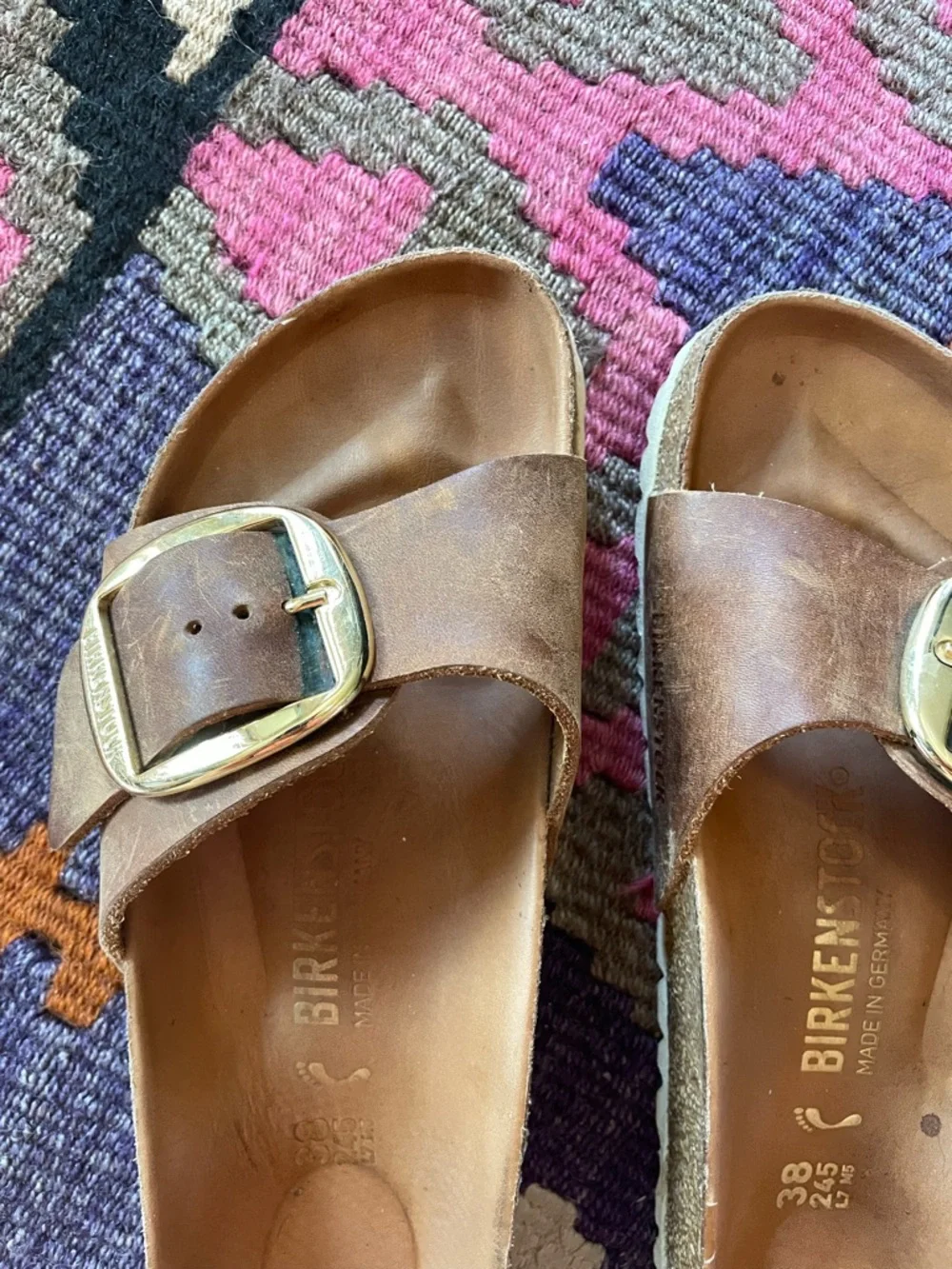 Birkenstock Brown Madrid Big Buckle Sandals - Picture 3 of 6